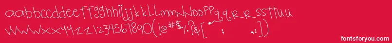 MtfNotebook Font – White Fonts on Red Background