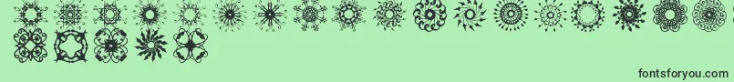 More about Rosette110621 Font Rosette110621 Font – Black Fonts on Green Background
