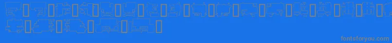 fuente FutureBoxes – Fuentes Grises Sobre Fondo Azul