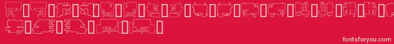 Police FutureBoxes – polices roses sur fond rouge