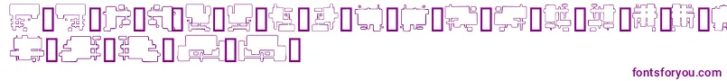 FutureBoxes Font – Purple Fonts on White Background