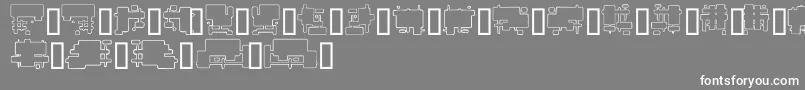 FutureBoxes Font – White Fonts on Gray Background