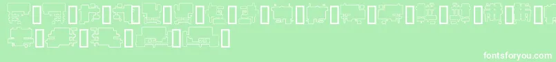 FutureBoxes Font – White Fonts on Green Background