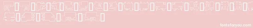 FutureBoxes Font – White Fonts on Pink Background