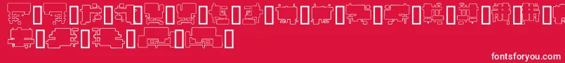 FutureBoxes Font – White Fonts on Red Background