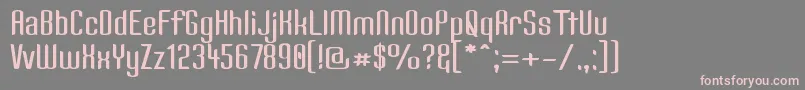 Kandidw Font – Pink Fonts on Gray Background