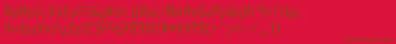 Police SandsOfFireNormal – polices brunes sur fond rouge
