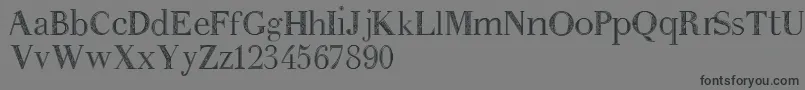 Anakatrinatan Font – Black Fonts on Gray Background