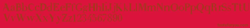 Anakatrinatan Font – Brown Fonts on Red Background