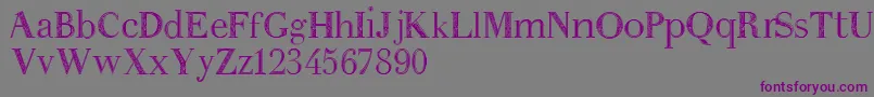 Anakatrinatan Font – Purple Fonts on Gray Background