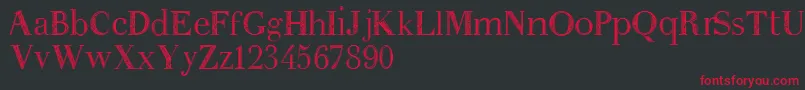Anakatrinatan Font – Red Fonts on Black Background