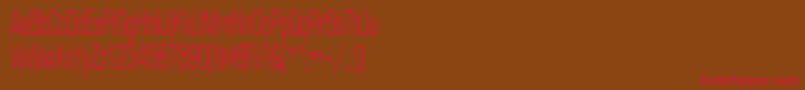 Europe45n Font – Red Fonts on Brown Background