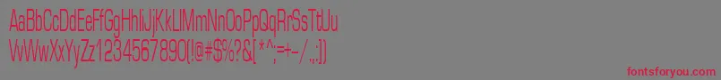 Europe45n Font – Red Fonts on Gray Background