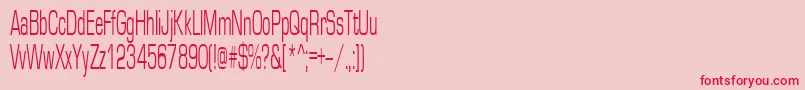 Europe45n Font – Red Fonts on Pink Background