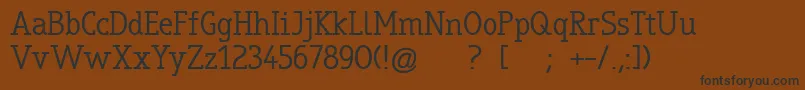 TrueboSerif Font – Black Fonts on Brown Background