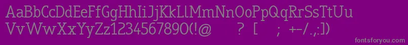 TrueboSerif Font – Gray Fonts on Purple Background