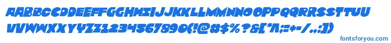 Zounderkiteital Font – Blue Fonts on White Background