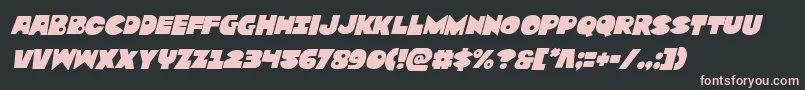 Zounderkiteital Font – Pink Fonts on Black Background