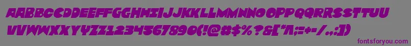 Zounderkiteital Font – Purple Fonts on Gray Background