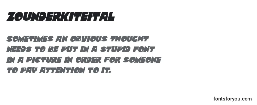 Zounderkiteital-fontti