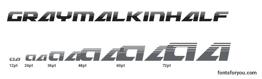 Graymalkinhalf Font Sizes