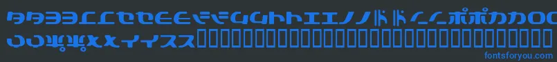 Tokyosoft Font – Blue Fonts on Black Background