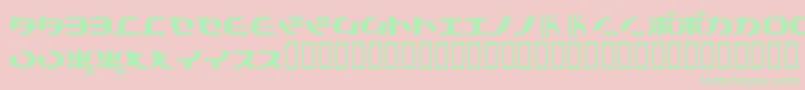 Tokyosoft Font – Green Fonts on Pink Background