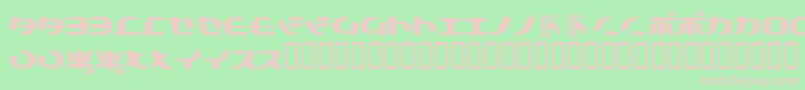 Tokyosoft Font – Pink Fonts on Green Background
