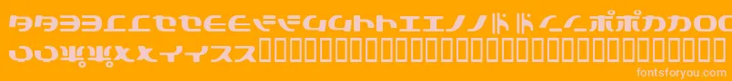 Шрифт Tokyosoft – розовые шрифты на оранжевом фоне