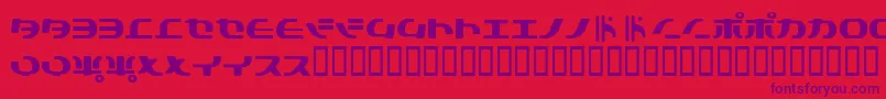 Tokyosoft Font – Purple Fonts on Red Background