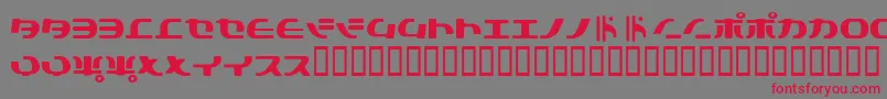 Tokyosoft Font – Red Fonts on Gray Background