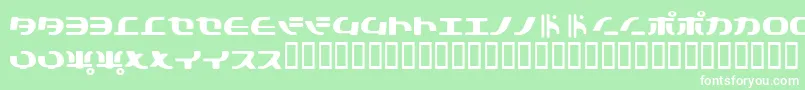 Tokyosoft Font – White Fonts on Green Background