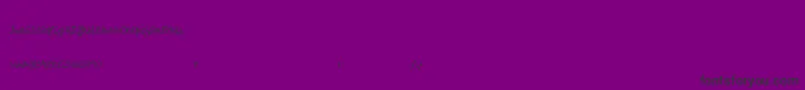 Freshwaters-Schriftart – Schwarze Schriften auf violettem Hintergrund