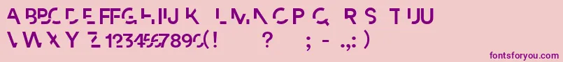 Paradox Font – Purple Fonts on Pink Background