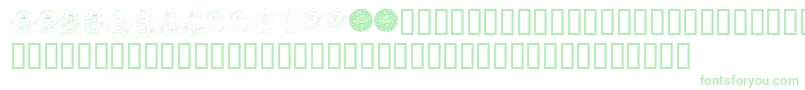 Fonte KrLilWeenDings – fontes verdes