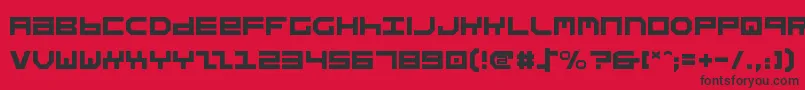 Stuntv2 Font – Black Fonts on Red Background