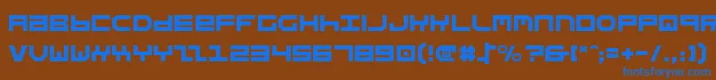 Stuntv2 Font – Blue Fonts on Brown Background