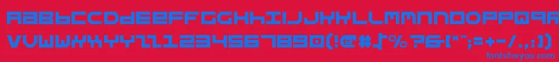 Stuntv2 Font – Blue Fonts on Red Background