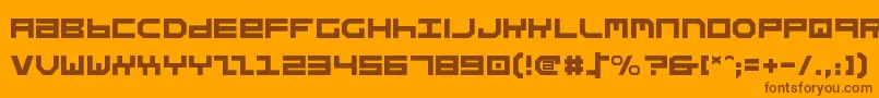 Stuntv2 Font – Brown Fonts on Orange Background