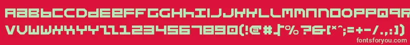 Stuntv2 Font – Green Fonts on Red Background