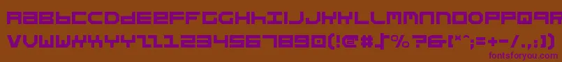 Stuntv2 Font – Purple Fonts on Brown Background