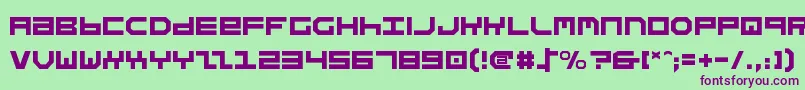 Stuntv2 Font – Purple Fonts on Green Background