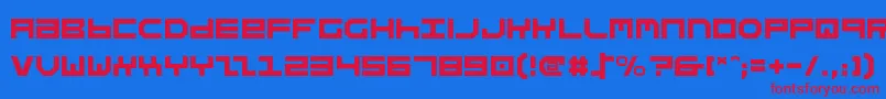 Stuntv2 Font – Red Fonts on Blue Background