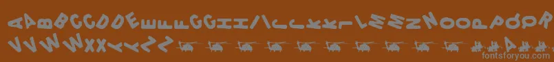 Lethality Font – Gray Fonts on Brown Background