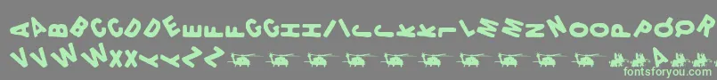 Lethality Font – Green Fonts on Gray Background