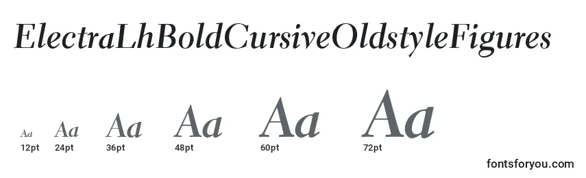 ElectraLhBoldCursiveOldstyleFigures Font Sizes