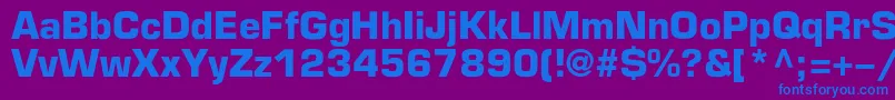 EuropecBold Font – Blue Fonts on Purple Background