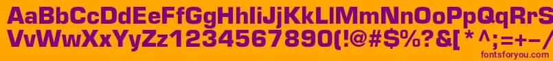 More about EuropecBold Font EuropecBold Font – Purple Fonts on Orange Background