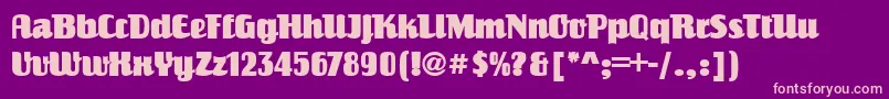 Salut Font – Pink Fonts on Purple Background