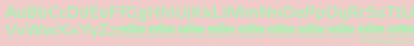 ByomBoldTrial Font – Green Fonts on Pink Background